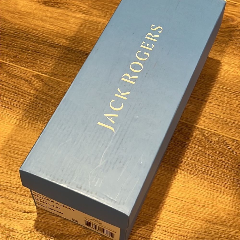 👋🏾 Jack Roger’s Georgica Jelly + Woven Sandal Size 8 brand new in box sandal - Picture 9 of 9